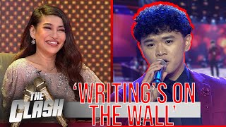 IMPRESSIVE Vilmark Viray showcases his magical voice with Writings On The Wall  The Clash 2021 [upl. by Elliven]