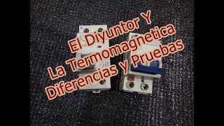 Disyuntor y Térmica Diferencias y Pruebas salta el diyuntor ante un cortocircuito [upl. by Learsiy]