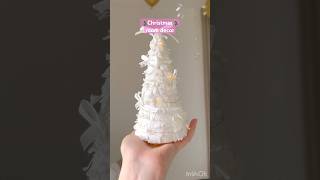 Christmas room decor idea🎄🤍 DIY Christmas tree✨ [upl. by Alyssa]