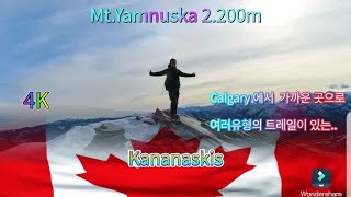 MtYamnuska Mountains hiking캐나다 록키 트래킹Calgary산악 동호회 산행 [upl. by Ebehp]