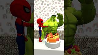 🍰🍰 Hulk’s Cake Stolen by Spider man’s Sneaky Trick 🍰😏🍭 gta [upl. by Eetak]