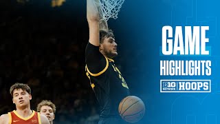 Iowa State at Iowa  Highlights  Big Ten Basketball  12122024 [upl. by Kotta]