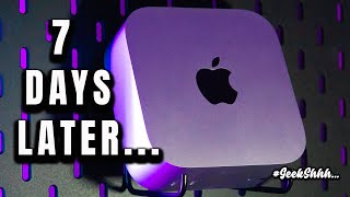 M4 Mac Mini7 Days Later Apple Geekshhh [upl. by Shore691]