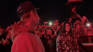 Billie Eilish The Worlds a Little Blurry  Justin Bieber surprises Billie amp meet for the first time [upl. by Liahus]