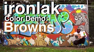 ArtPrimocom Ironlak Color Demo Browns [upl. by Archer780]