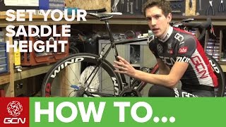 How To Set Your Road Bikes Saddle Height  Tips For Getting Your Saddle Position Right [upl. by Prosperus]