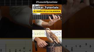 EL SUEÑO DE LA CALANDRIA 🎸  Tutorial  TABS  guitarraargentina guitartutorial shorts [upl. by Ajiak254]