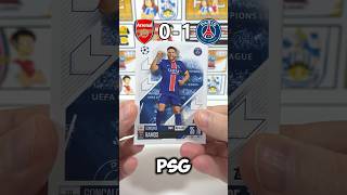 ARSENAL VS PSG Pack Opening  Match Attax 202425 Champions League Match Prediction shorts [upl. by Varipapa]