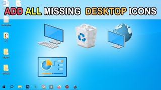 Fix Missing Desktop Icons in Windows 10Windows 11 [upl. by Garald]