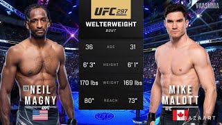 NEIL MAGNY VS MIKE MALOTT FULL FIGHT UFC 297 [upl. by Sibell]