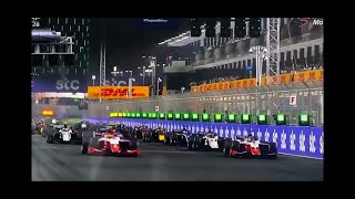 Jeddah F2 Very Big Crash Red Flag  F2  Jeddah  F1 Saudi Arabia GP [upl. by Kylie39]