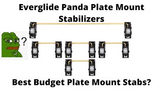 Everglide Panda Plate Mount Stabilizers  ModLubed  SK61  PLEASE CHECK DISCRIPTION [upl. by Seavir551]