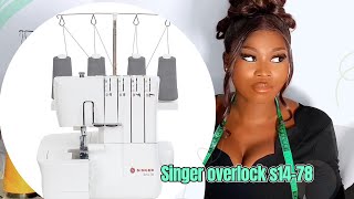 Singer Overlock S1478 Threading Guide 4 Thread Overlock How to use it [upl. by Lamarre]