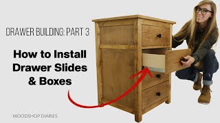 How to Install Drawer Slides and Drawer Boxes [upl. by Atinaej]