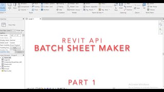 Revit API  Batch Sheet Maker  Part 1  Tool Intro and Demo [upl. by Ycram]