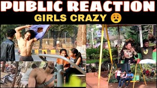 bodybuilder goes shirtless in public🇮🇳 girls epic reaction 😱OMG PUBLIC REACTION [upl. by Aylsworth]