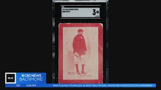 The Great Bambino Babe Ruth 1914 rookie card sells for 72 million [upl. by Enneiluj]