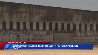 Woman critically hurt in dairy farm explosion [upl. by Dalila]