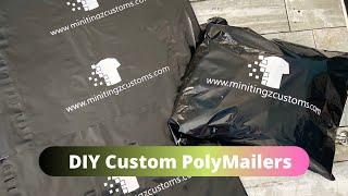 DIY Custom Poly Mailers  How To Make Your Own Custom Poly Mailers  Custom Shipping Bags [upl. by Akinehs571]