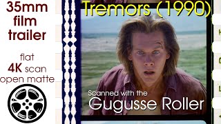 Tremors 1990 35mm film trailer flat open matte 4K CROPPED [upl. by Averyl]