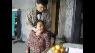 Years of neck cramp fixed in 2 minutes by instant healer in Pokhara Nepal [upl. by Decamp]