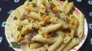 White Sauce Pasta Recipe ।। Without Butter And Cheese ।। Pasta Recipe ।। [upl. by Noell]