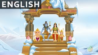 Kuberas Feast  Ganesha In English  Watch this most popular Animated  Cartoon Stories [upl. by Akemahc]