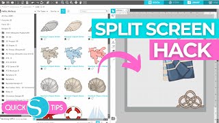 Silhouette Studio Library Split Screen Hack No One is Talking About [upl. by Giaimo]