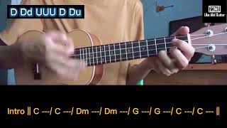 ချစ်သော  Floke Rose  Ukulele Tutorial for beginner [upl. by Nerehs]