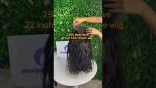 250 body wave 22 inch HD lace wig wigs hdlacefactory hdhairfactory hairextensions [upl. by Castara]