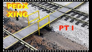 Josef  Model Railway amp Toy Room 119 Railway Pedestrian Crossing PT 1 BUILD LX051OO Scale Model Sce [upl. by Junno573]