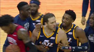 Bojan Bogdanovic Hits GameWinner With 1 Second Left In Wild Ending To RocketsJazz [upl. by Anelis]