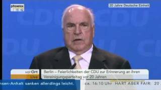 Helmut Kohl  Rede 20 Jahre Deutsche Einheit 1 [upl. by Catherin]