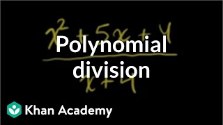 Polynomial division  Polynomial and rational functions  Algebra II  Khan Academy [upl. by Bullard]