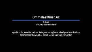 Ommalashtirishuz platformasi haqida umumiy malumot  baholash tartibi  nizom va boshqalar [upl. by Hart]