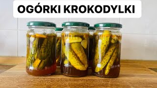 PRZETWORY NA ZIMĘ  1  OGÓRKI KROKODYLKI 🐊 [upl. by Cirred]