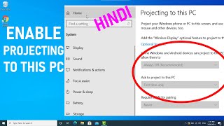 Fix Projecting To This PC Windows 10 Not Available  Enable Projecting to This PC Feature [upl. by Blanchard878]