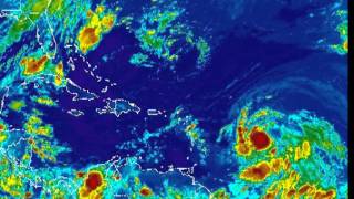 Satellite loop of Tropical Depression9 [upl. by Alyks]