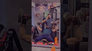 Lifting 50kg dumbbell press☝️💪 gym gymlife gymlover gymworkout islam shorts [upl. by Boak]