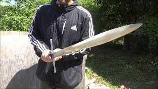 Forged Medieval Type Sword 130 Review  My Deadly Friend [upl. by Sawtelle852]