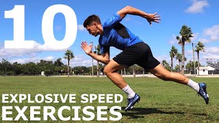 10 Explosive Speed Exercises  No EquipmentBodyweight Training You Can Do Anywhere [upl. by Aieki]