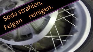 Felgen reinigen durch Soda strahlen ▌ Unboxing Aufbau Test Fazit ▌ Sodablasting ▌ Backpulver [upl. by Waldo]