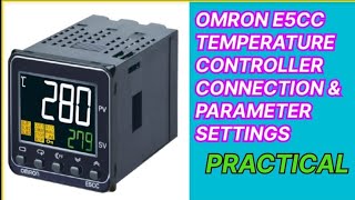 how to omron E5CC temperature controller connection and parameter settings [upl. by Sherri]