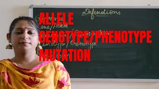 IMPORTANT DEFINITIONS Phenotypegenotypealleledominant allele BIOLOGY  ICSE CBSE Board Exams [upl. by Grider]