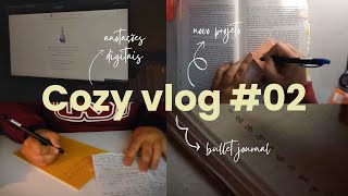 cozyvlog 02  Muitas anotações e um novo projeto de leitura [upl. by Ainos263]