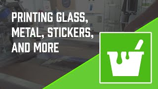 How to Screen Print Graphic Inks Sticker Printing Glass Metal Signs and More [upl. by Behah]