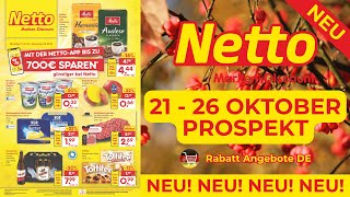 NETTO MARKEN DİSCOUNT Prospekt Werbung  Prospekt Gültig von 21102024  Rabatt Angebote DE [upl. by Laemsi]