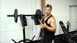 Lunge Exercise on Powertec Leverage Squat Machine [upl. by Tatia]