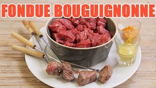 Recette authentique de fondue Bourguignonne par notre Chef [upl. by Imled]