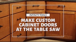 Make Custom Cabinet Doors at the Table Saw [upl. by Attenor236]